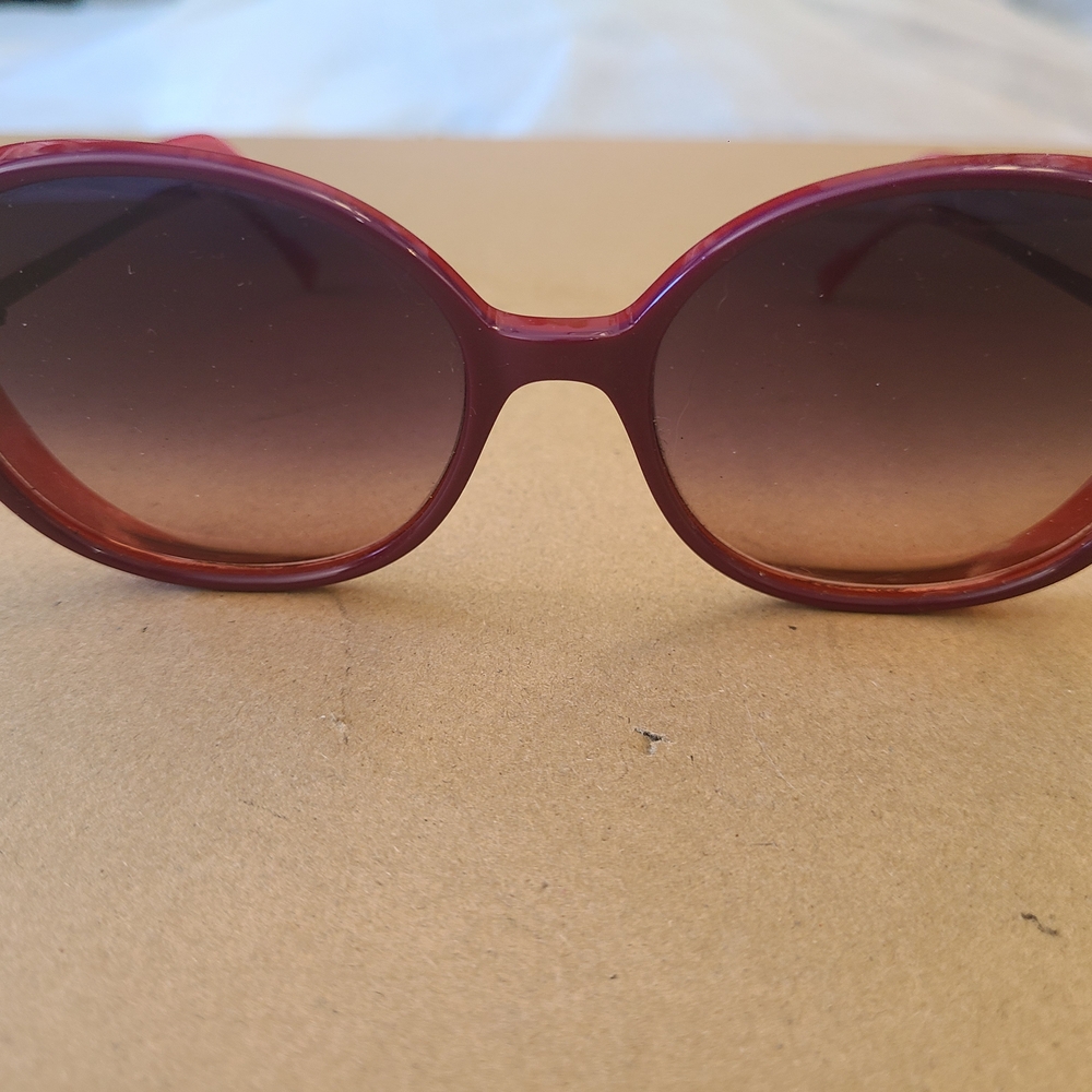 Caroline Abram Chic Red Sunglasses Lunettes Paris Umalie 59 19 138 Frames Only